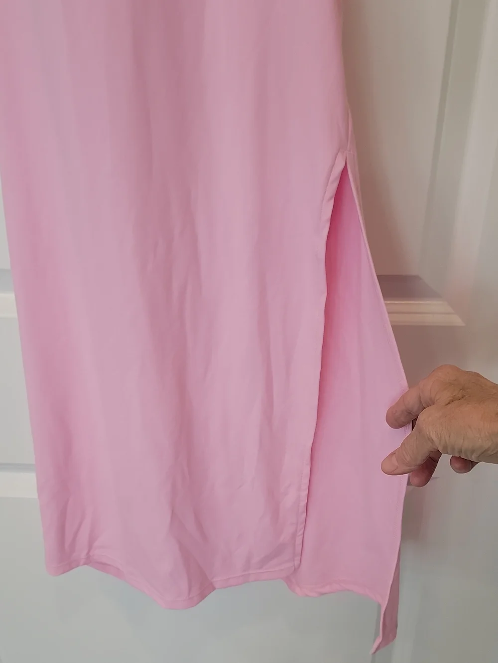 Halara Ballerina Pink Ruched Lace Up Bodycon Midi Dress In Medium NWOT